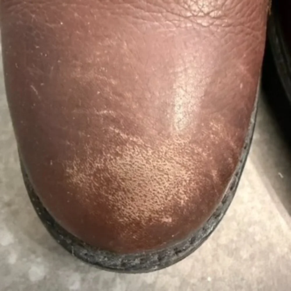 Burgundy Leather Cap Toe Chukka Boots – Size 12